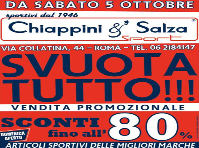SvuotaTutto a Roma da Chiappini Sport
