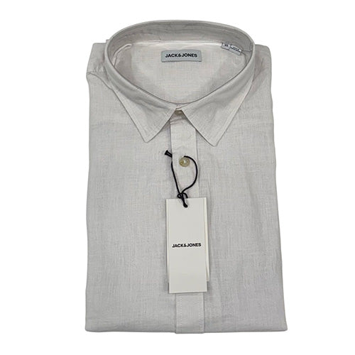 Jack & Jones Camicia Lino ML M 12289174 White