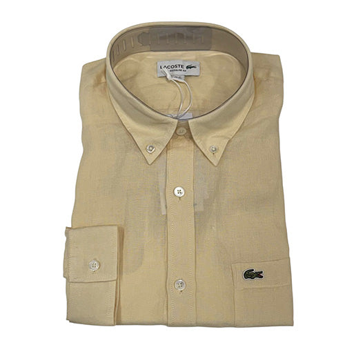 Lacoste Camicia Lino CH5692-056 Burro