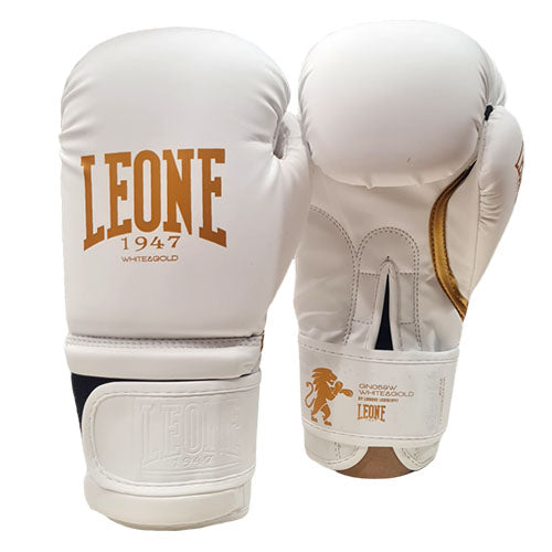 Leone Guanto Boxe White & Gold GN059W 12Oz