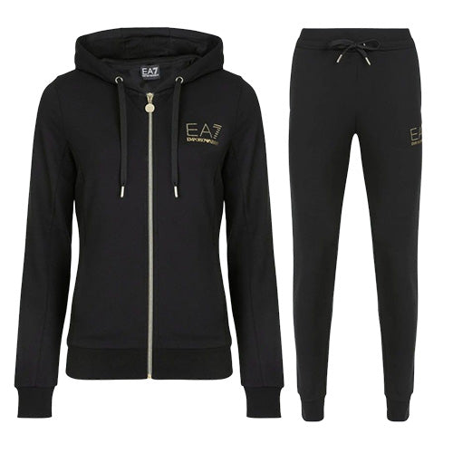 EA7 Tuta Cap Zipl W 8NTV51-1200 Nero