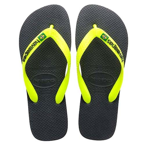 Havaianas Brasil Logo New Graphite 4110850-0074